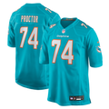 Kadyn Proctor Miami Dolphins Team Game Jersey - Aqua