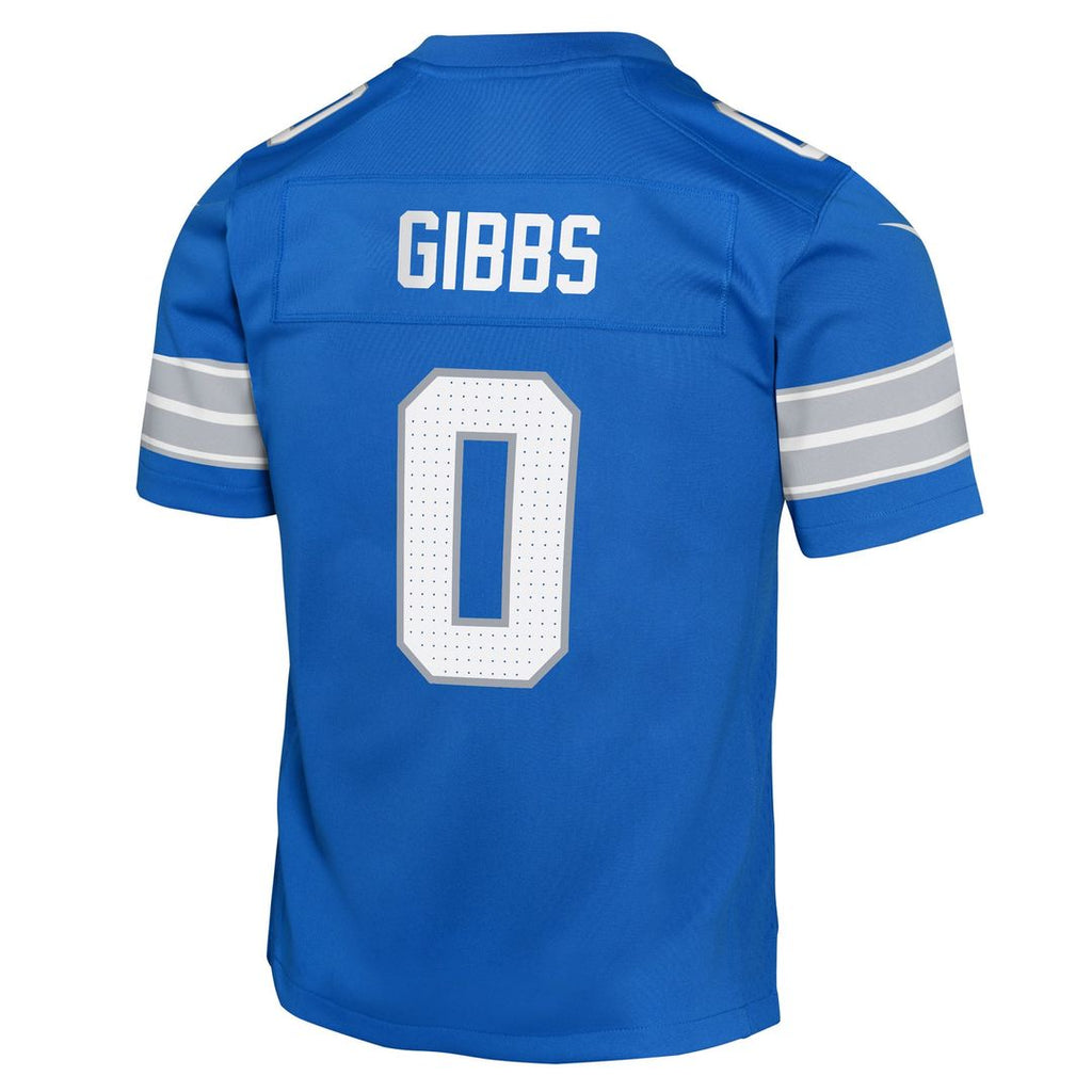Jahmyr Gibbs Detroit Lions Youth Game Jersey - Blue