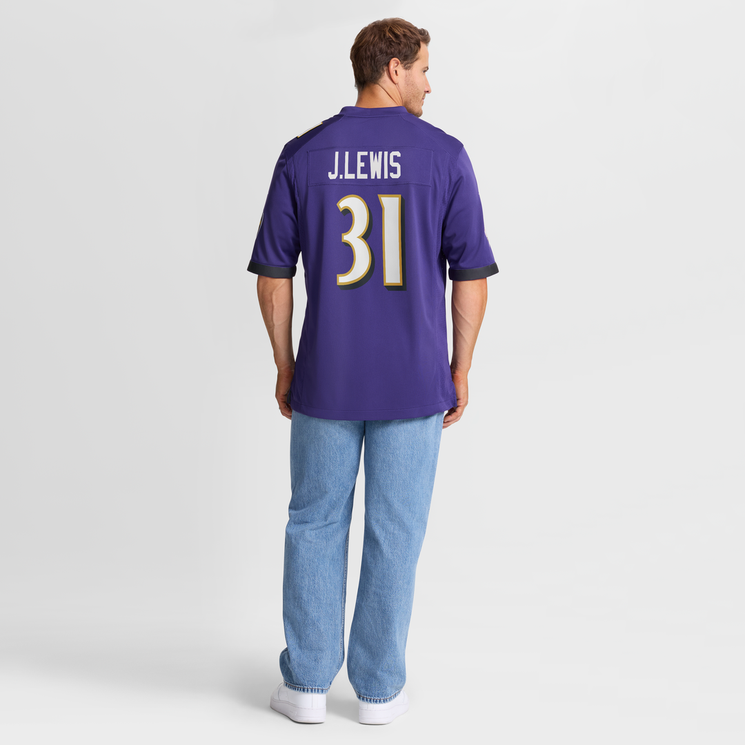 Jamal Lewis Baltimore Ravens Game Retired Player Jersey - Purple