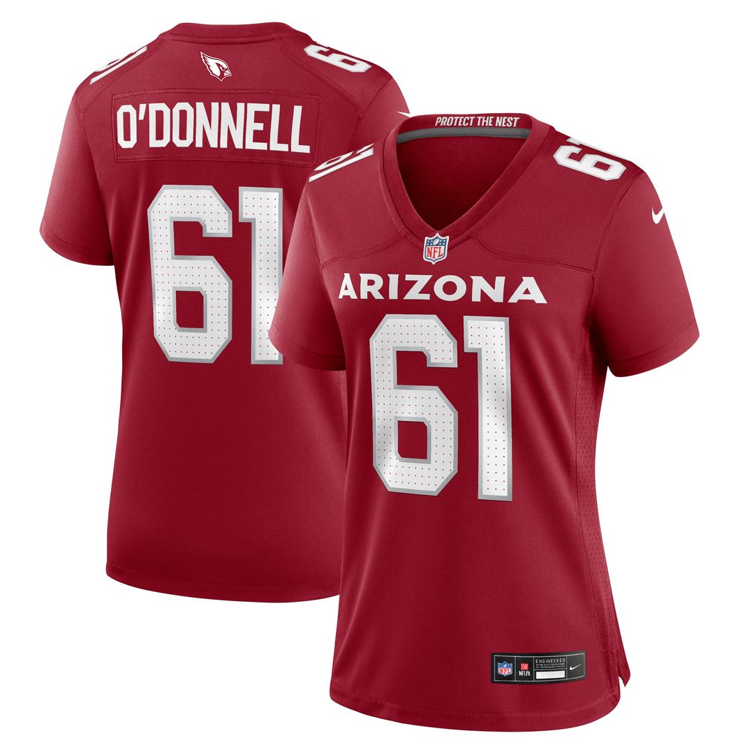 Carter O'Donnell Arizona Cardinals Women's Team Game Jersey - Cardinal