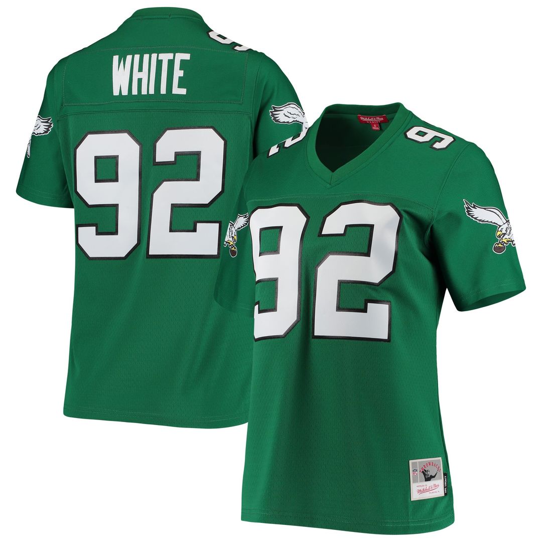 Reggie White Philadelphia Eagles Women's 1990 Legacy Replica Jersey - Kelly Green
