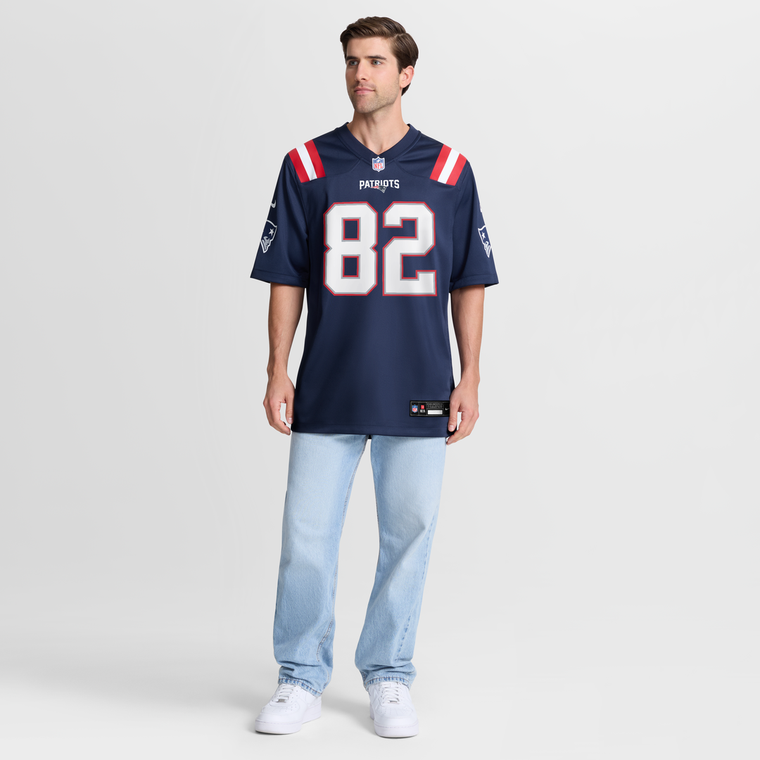 Eli Raridon New England Patriots Team Game Jersey - Navy