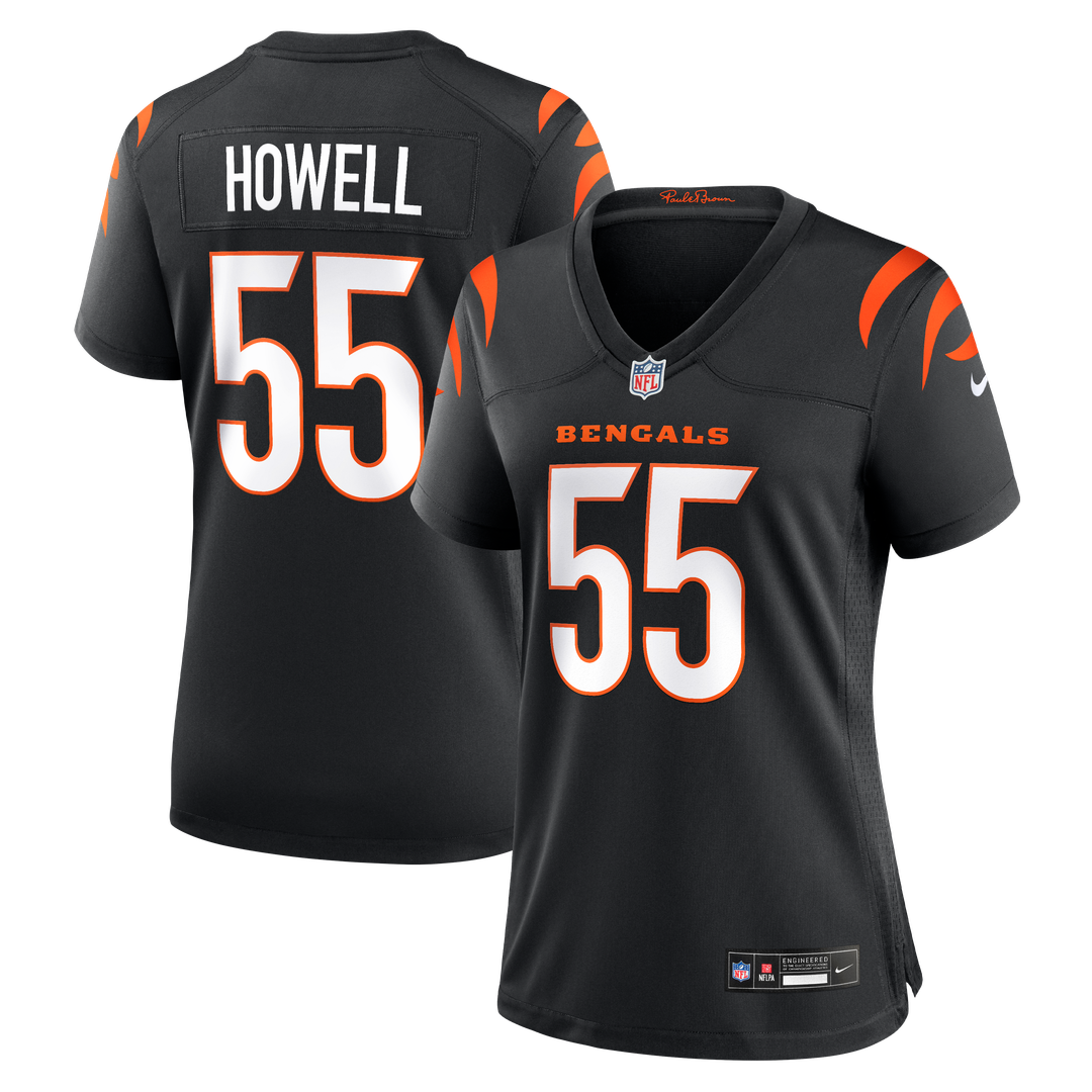 Cashius Howell Cincinnati Bengals Women's Team Game Jersey - Black