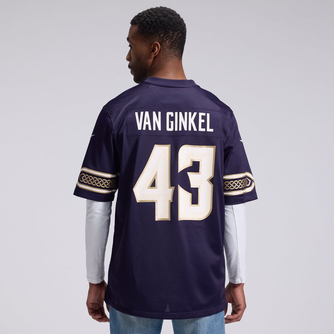 Andrew Van Ginkel Minnesota Vikings 2026 Rivalries Collection Game Jersey - Purple