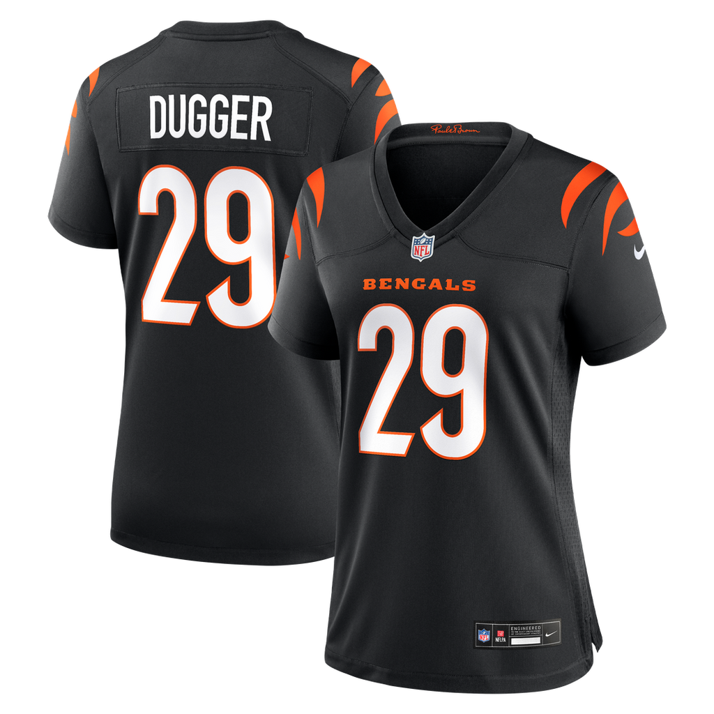 Kyle Dugger Cincinnati Bengals Women's Team Game Jersey - Black