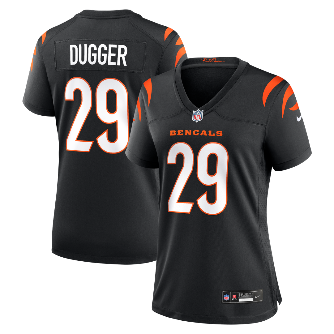 Kyle Dugger Cincinnati Bengals Women's Team Game Jersey - Black
