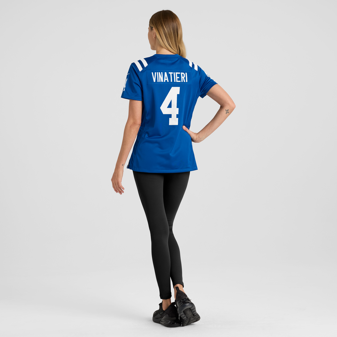 Adam Vinatieri Indianapolis Colts Women's Team Retired Game Jersey - Royal