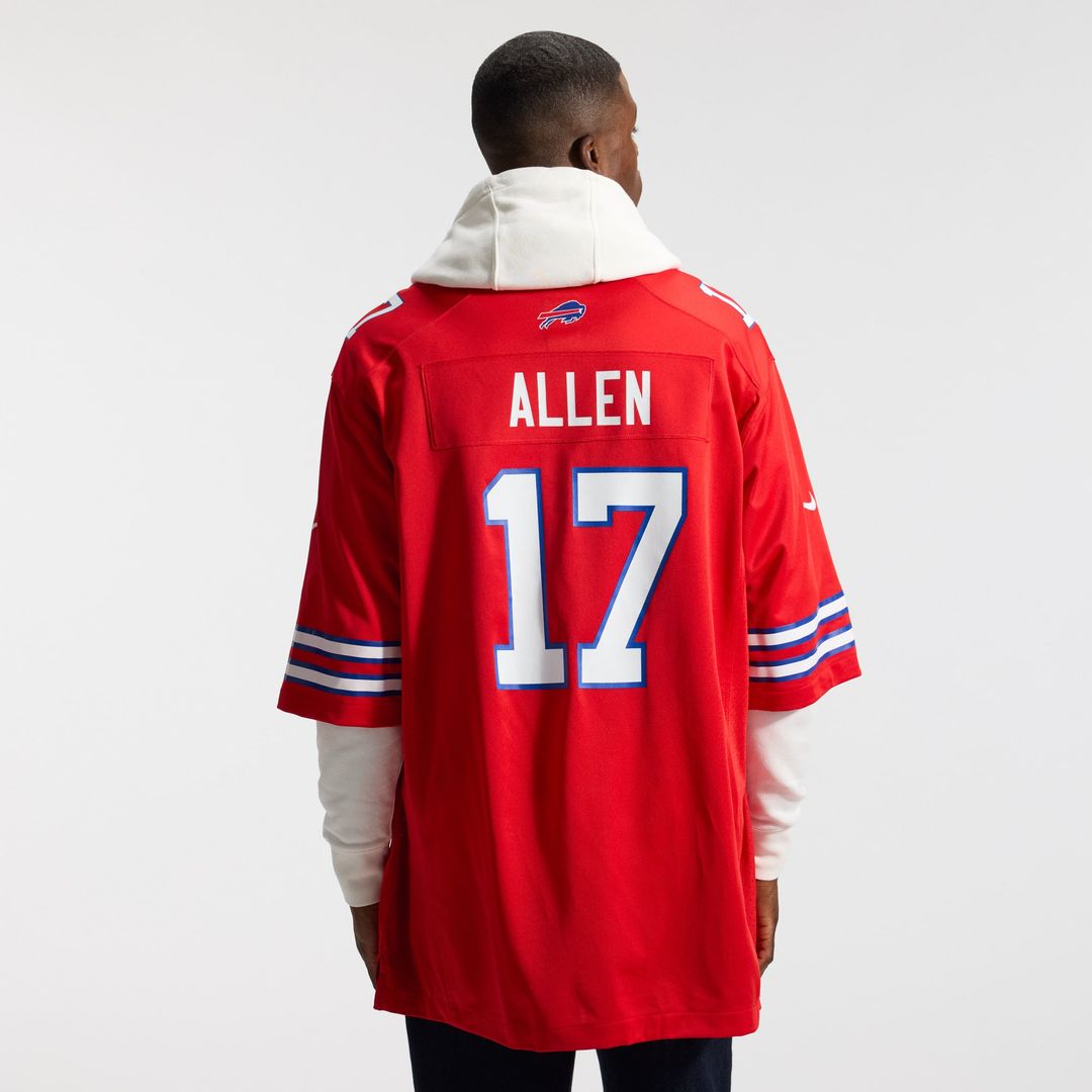 Josh Allen Buffalo Bills Alternate Game Player Jersey - Red