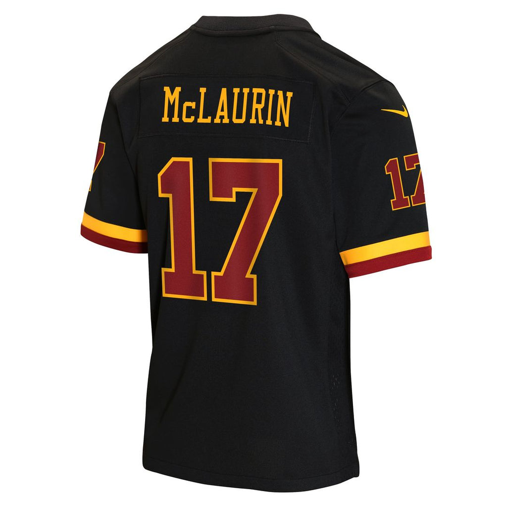 Terry McLaurin Washington Commanders Youth Hail Raiser Alternate Game Jersey - Black