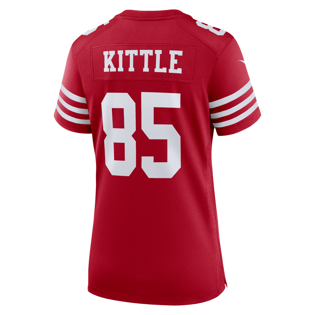 George Kittle San Francisco 49ers Women's 80th Anniversary Game Jersey - Scarlet