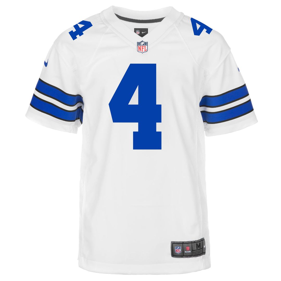 Dak Prescott Dallas Cowboys Youth Game Jersey - White