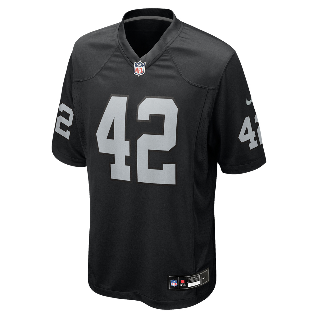 Ronnie Lott Las Vegas Raiders Game Retired Player Jersey - Black
