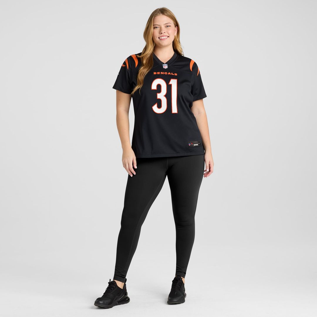 Ickey Woods Cincinnati Bengals Women's Retired Player Game Jersey - Black