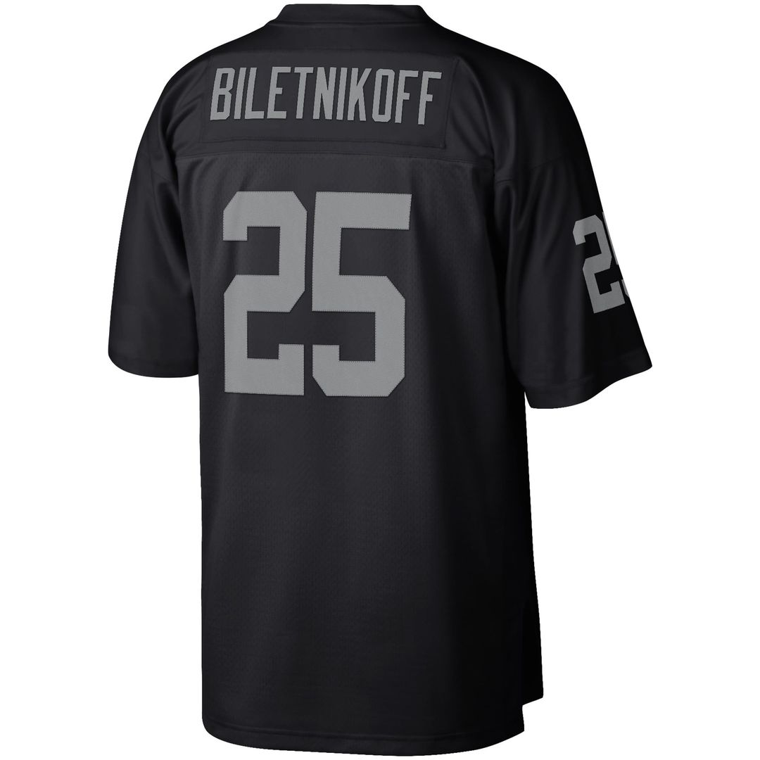 Fred Biletnikoff Las Vegas Raiders Retired Player Legacy Replica Jersey - Black