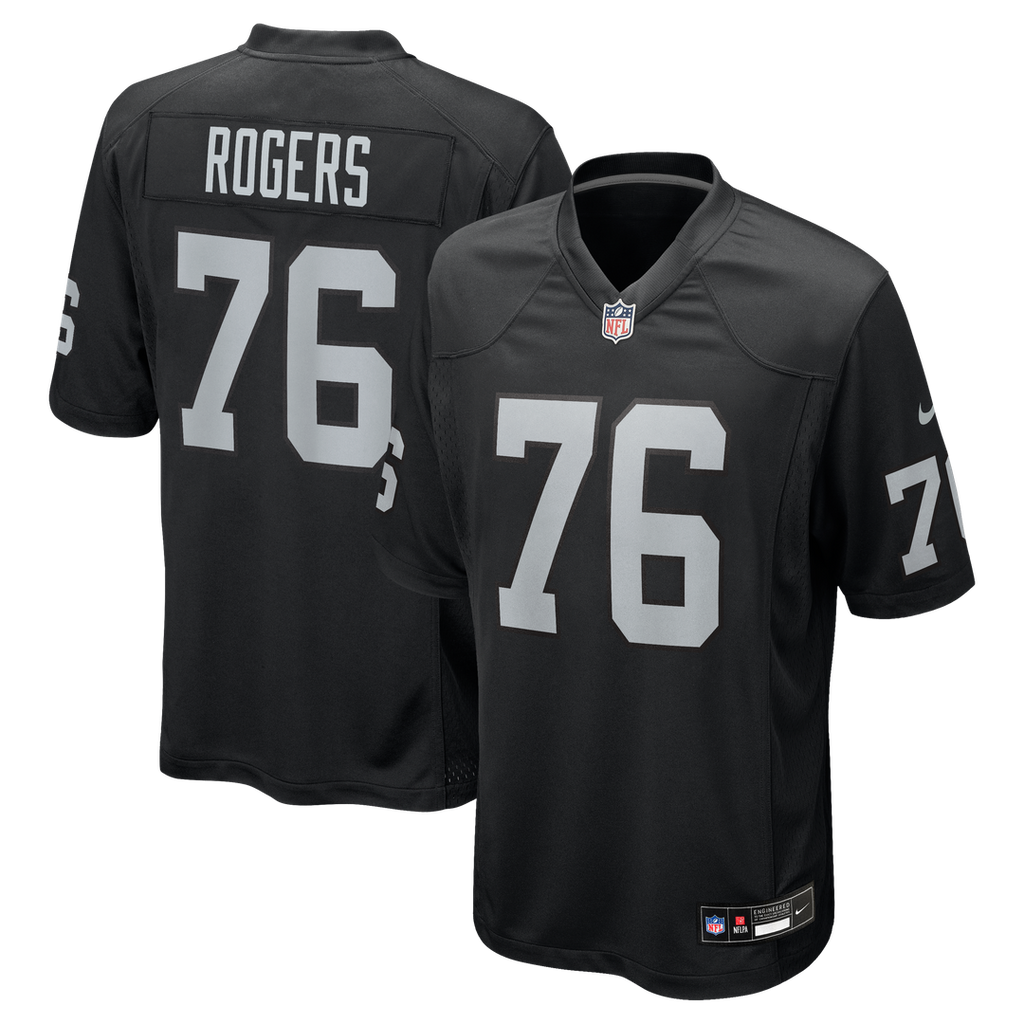 Caleb Rogers Las Vegas Raiders Team Game Jersey - Black