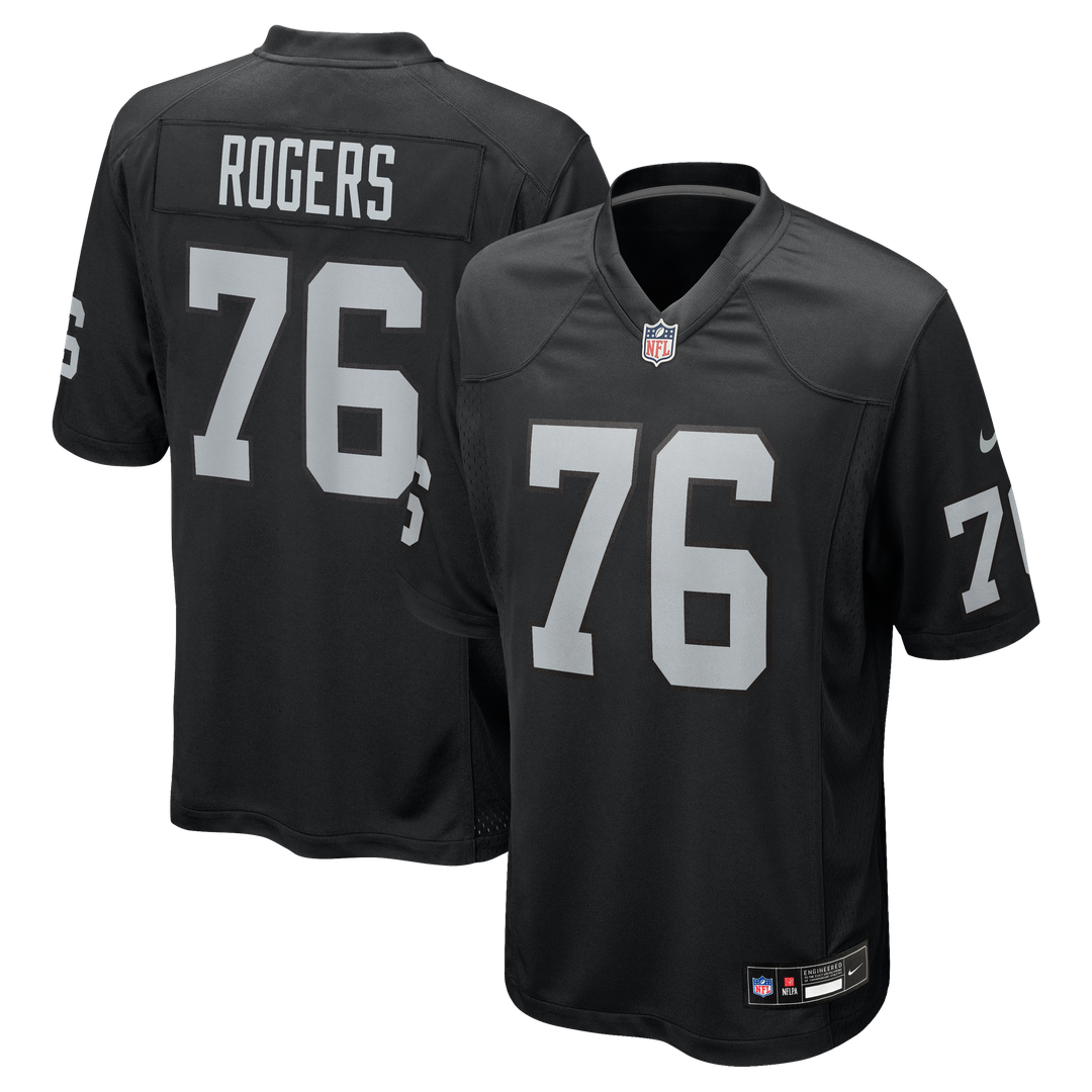 Caleb Rogers Las Vegas Raiders Team Game Jersey - Black