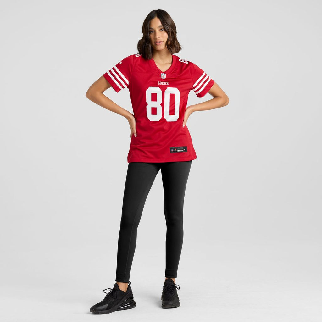 Jerry Rice San Francisco 49ers Women's Retired Player Game Jersey - Scarlet
