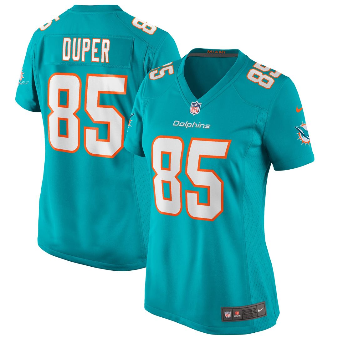 Mark Duper Miami Dolphins Women's Game Retired Player Jersey - Aqua