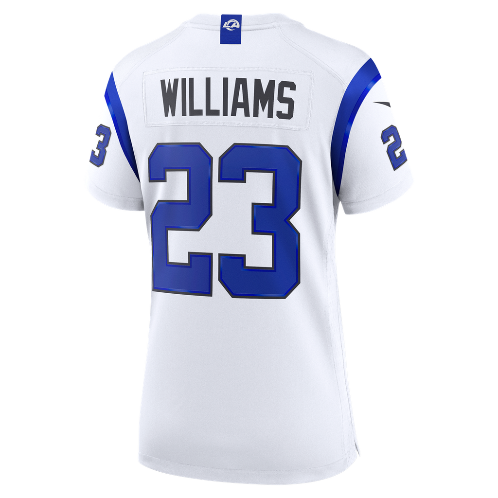 Kyren Williams Los Angeles Rams Women's Fearsome White Game Jersey