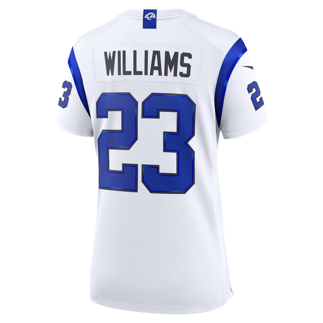 Kyren Williams Los Angeles Rams Women's Fearsome White Game Jersey