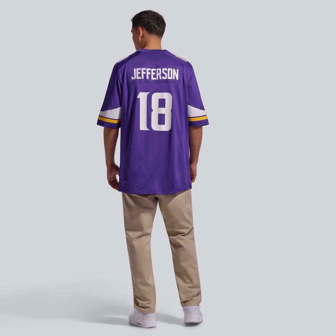 Justin Jefferson Minnesota Vikings Player Game Jersey - Purple