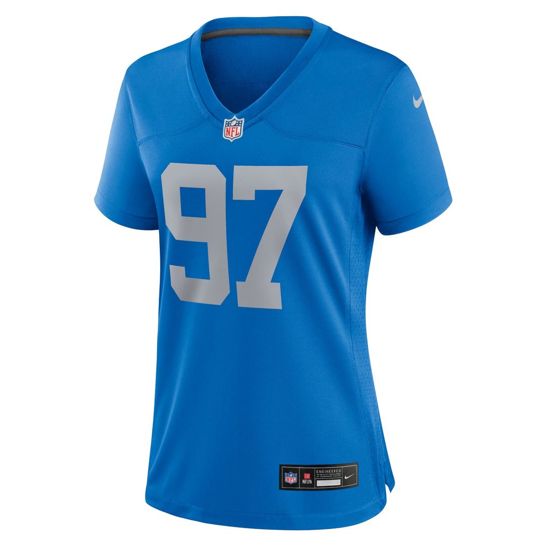 Aidan Hutchinson Detroit Lions Women's 2nd Alternate Game Jersey - Black