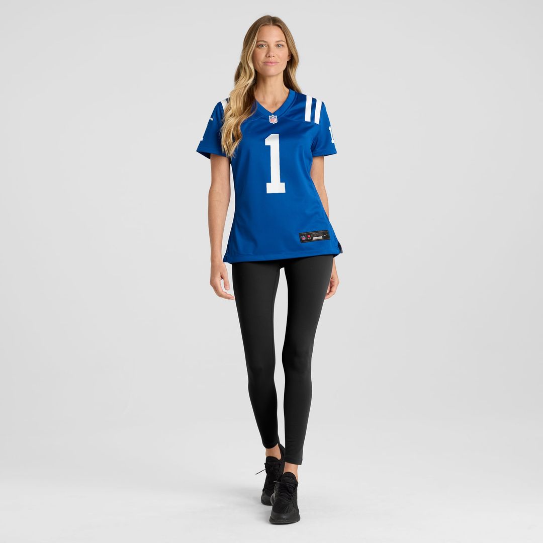Number 1 Mom Indianapolis Colts Women's Game Jersey - Royal