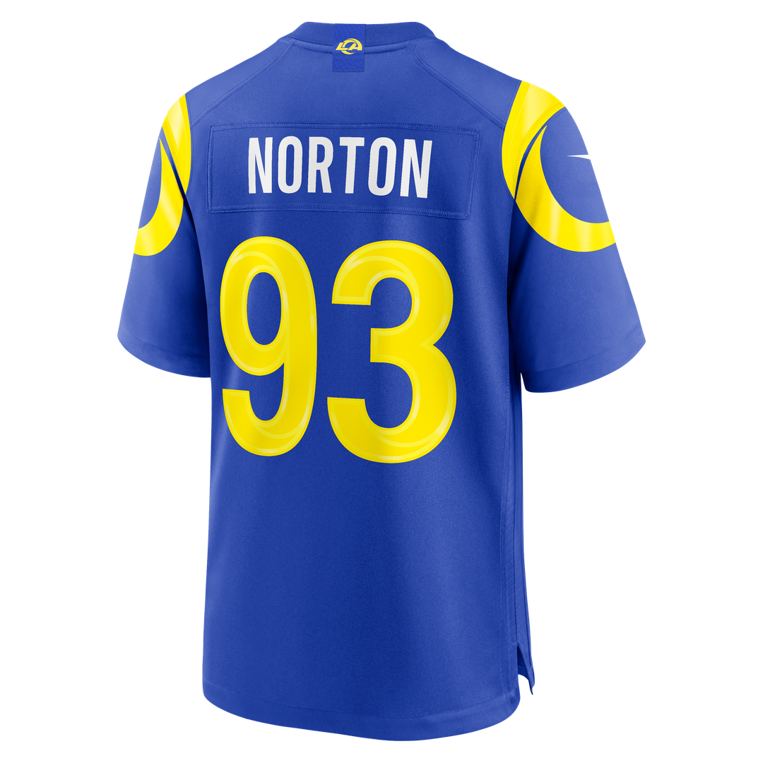 Bill Norton Los Angeles Rams Team Game Jersey - Royal