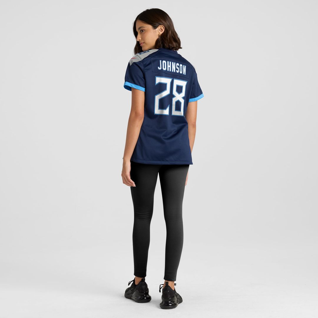 Chris Johnson Tennessee Titans Women's Retired Player Game Jersey - Navy