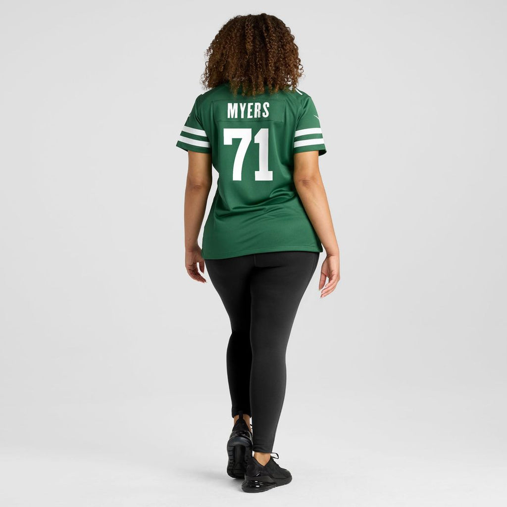 Josh Myers New York Jets Women's Game Jersey - Legacy Green