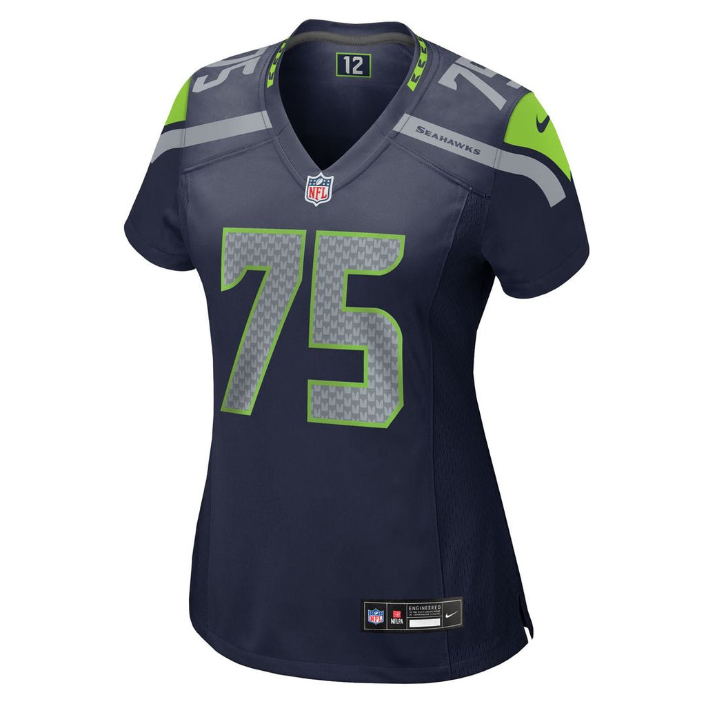 Anthony Bradford Seattle Seahawks Women's Team Game Jersey - College Navy