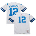 Roger Staubach Dallas Cowboys 1975 Authentic Throwback Retired Player Jersey - White