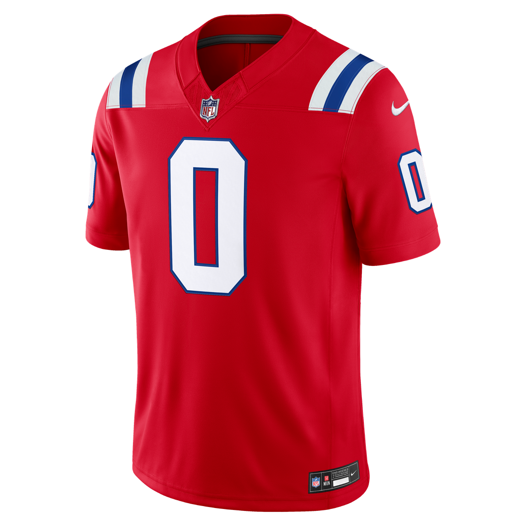 Christian Gonzalez New England Patriots Alternate Vapor F.U.S.E. Stitched Limited Jersey - Red