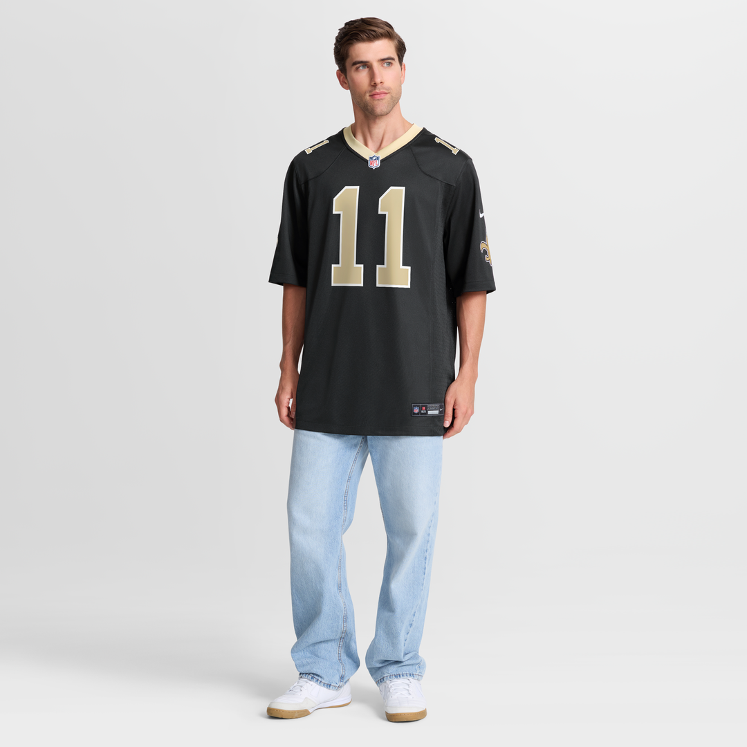 Zach Wilson New Orleans Saints Team Game Jersey - Black