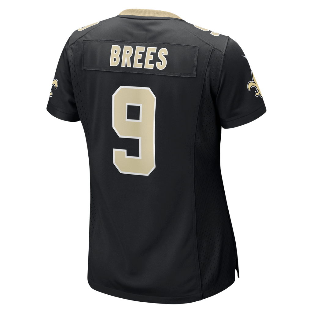 Drew Brees New Orleans Saints Women's Team Game Jersey - Black