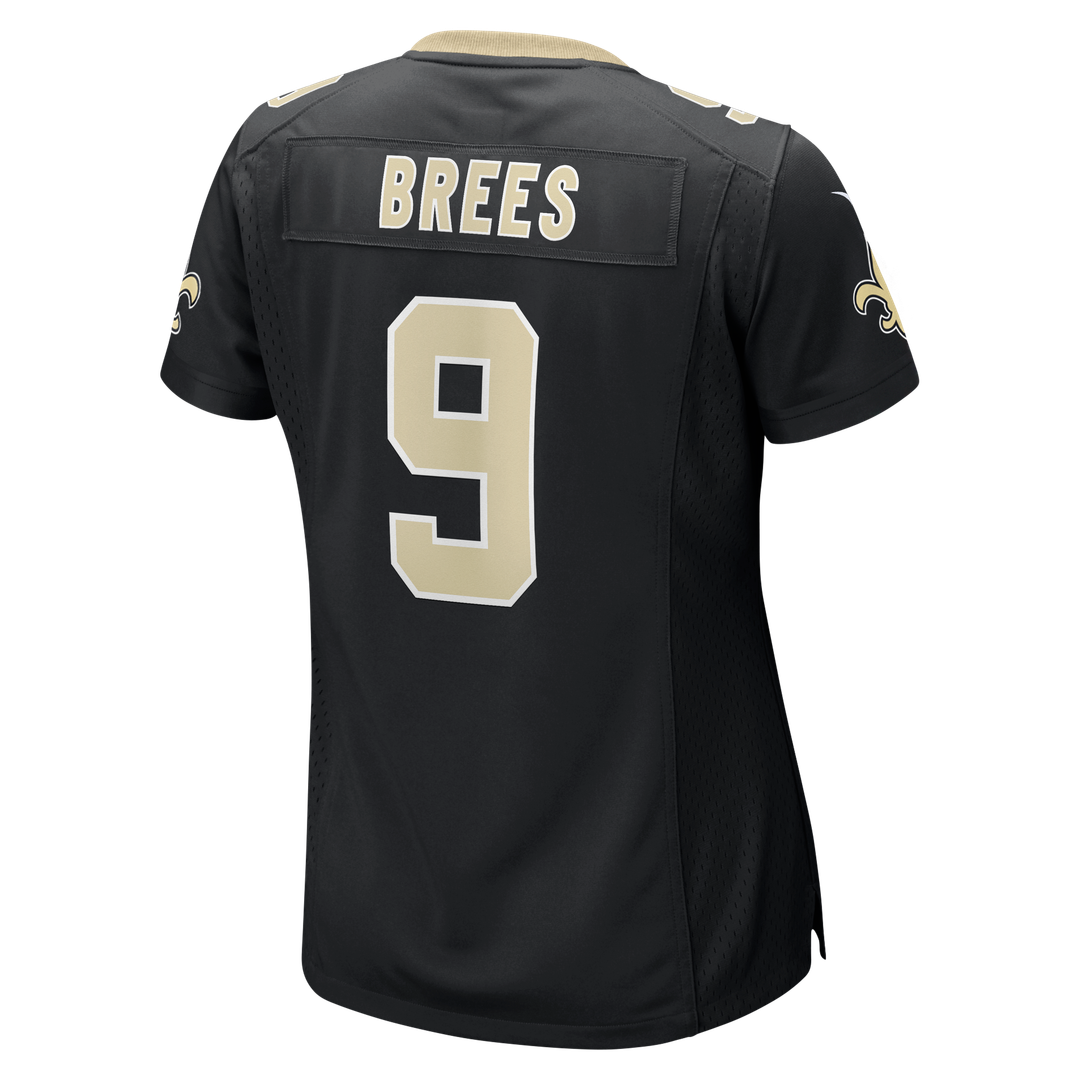 Drew Brees New Orleans Saints Women's Team Game Jersey - Black