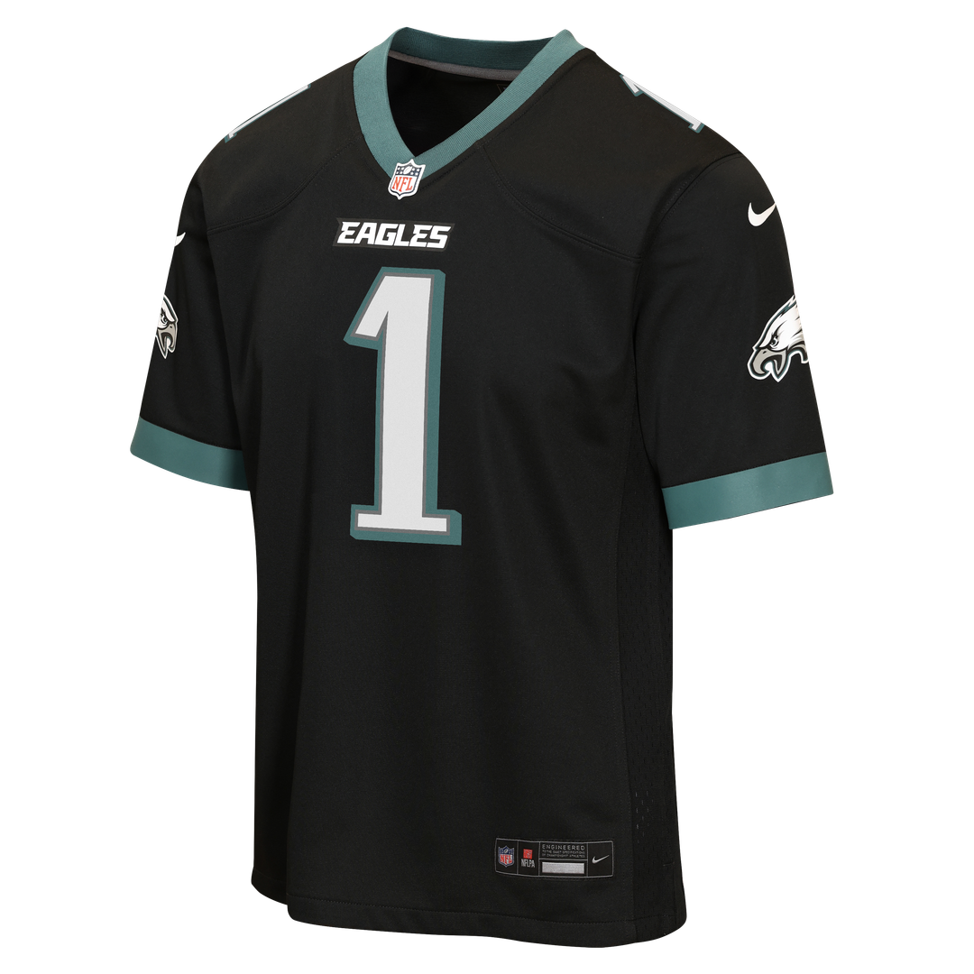 Jalen Hurts Philadelphia Eagles Youth Team Game Jersey - Midnight Green
