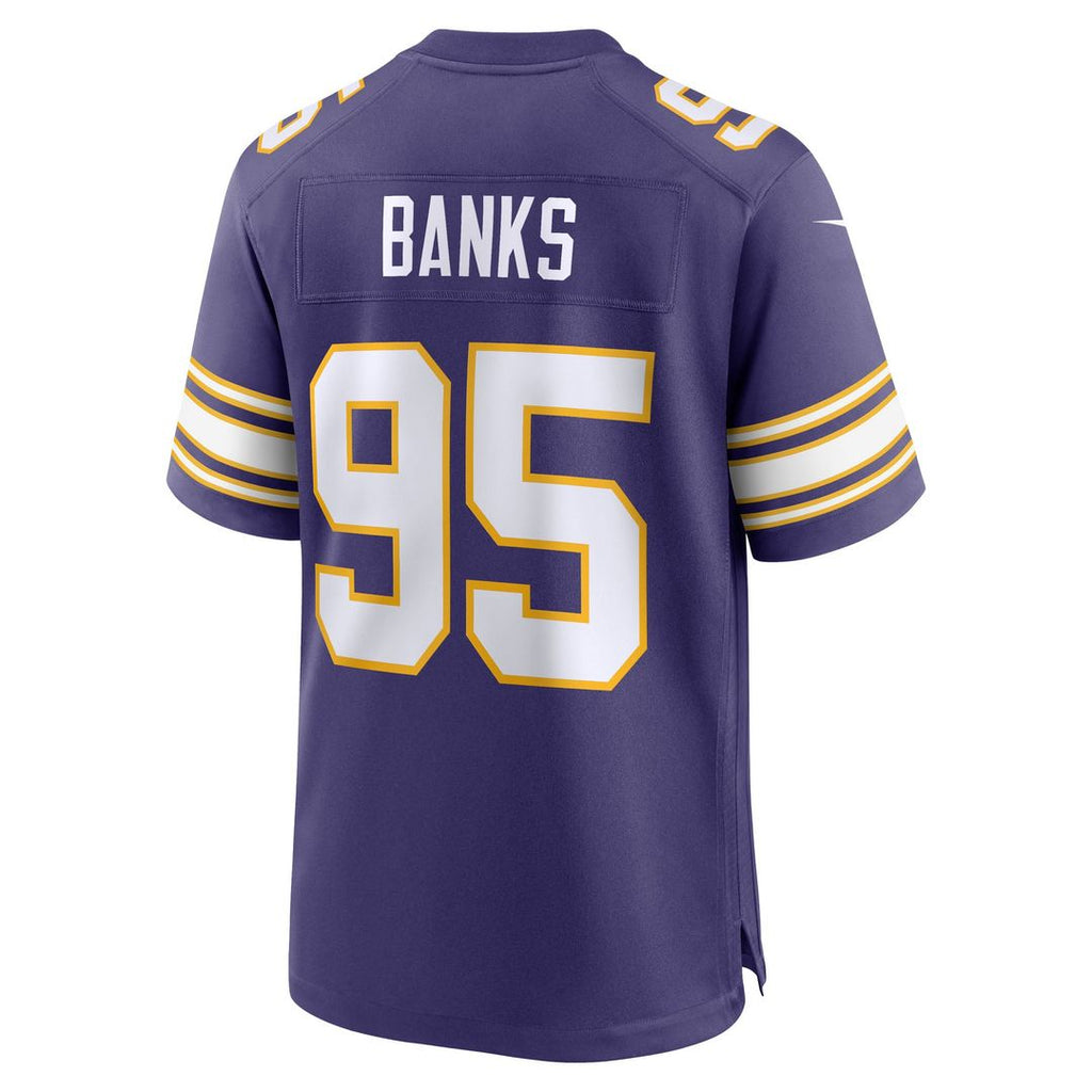 Caleb Banks Minnesota Vikings Game Jersey - White