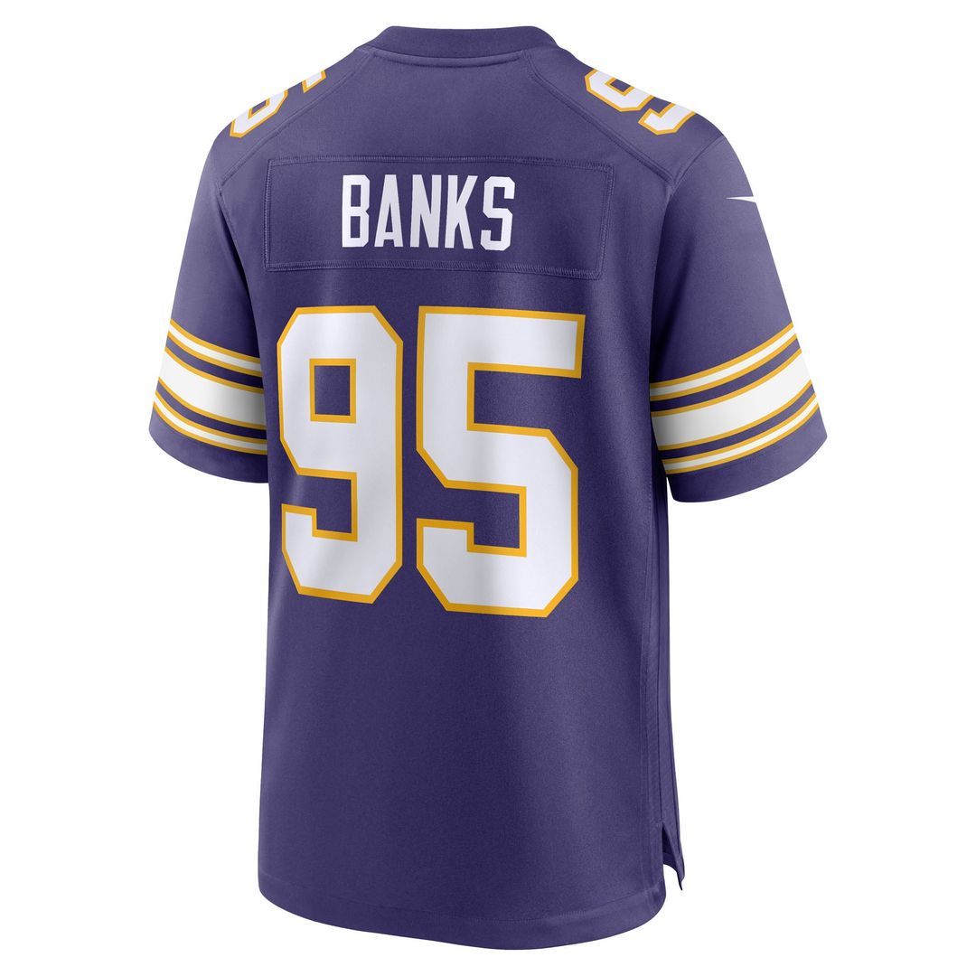 Caleb Banks Minnesota Vikings Game Jersey - White
