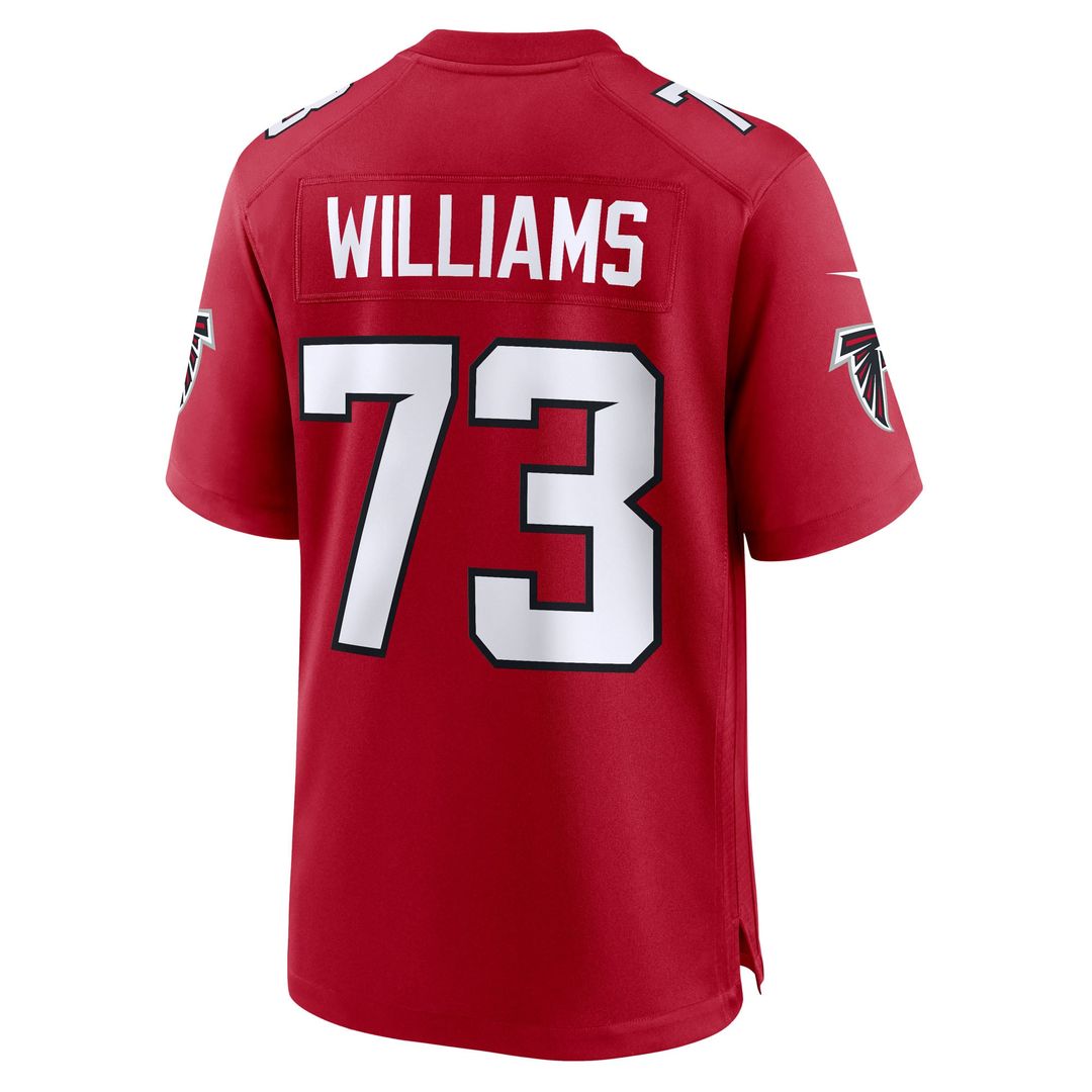 Cameron Williams Atlanta Falcons Team Game Jersey - Red