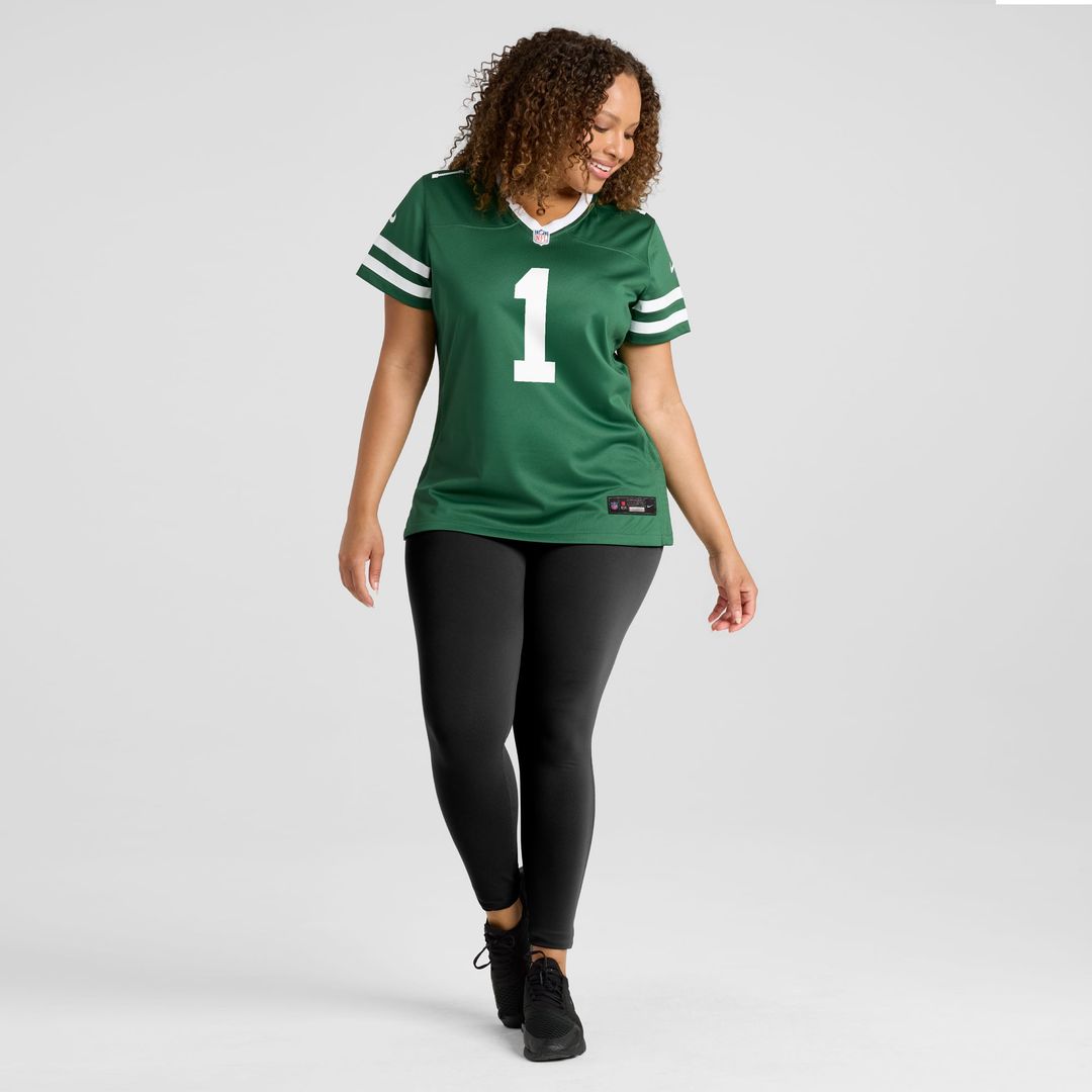 New York Jets Women's #1 Mom Game Jersey - Legacy Green