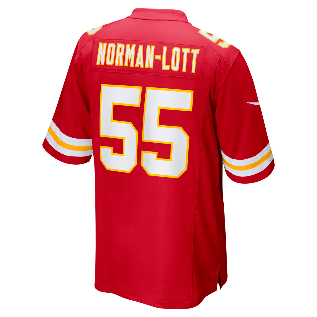 Omarr Norman - Lott Kansas City Chiefs Team Game Jersey - Red