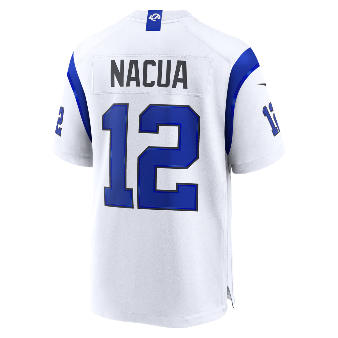 Puka Nacua Los Angeles Rams Fearsome White Game Jersey