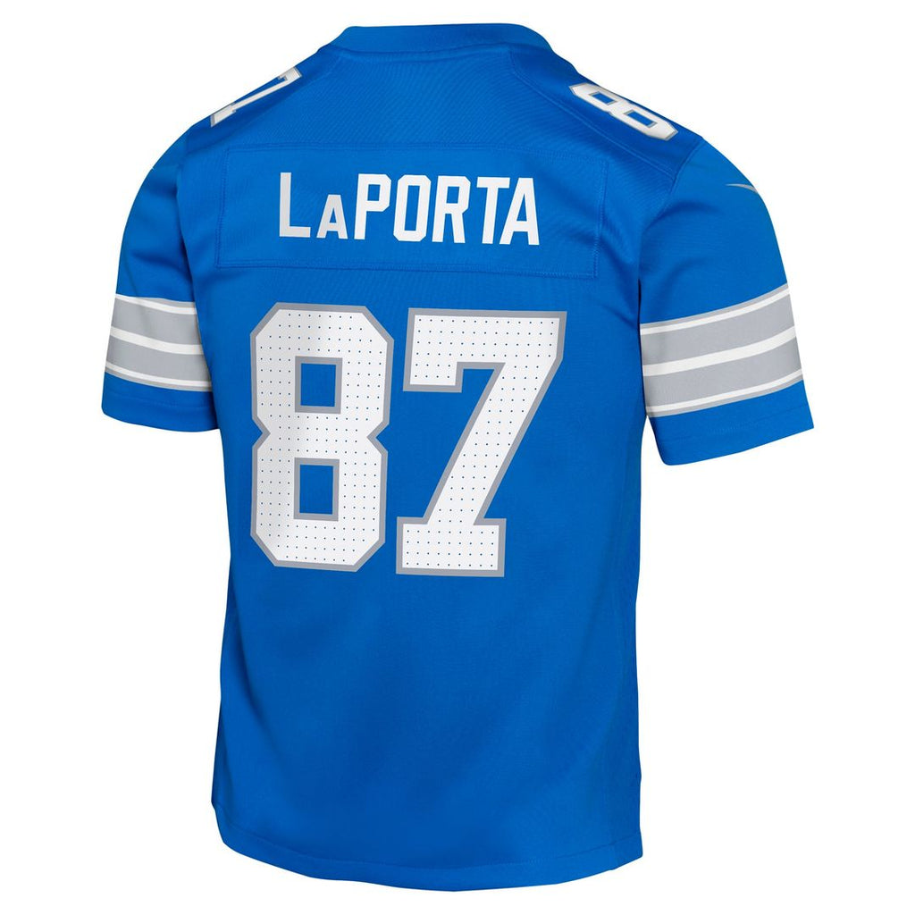 Sam LaPorta Detroit Lions Youth Game Jersey - Black