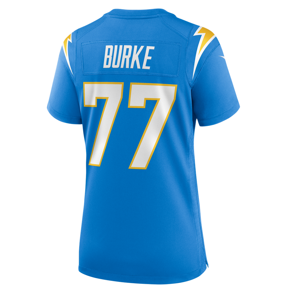 Travis Burke Los Angeles Chargers Women's Team Game Jersey - Powder Blue