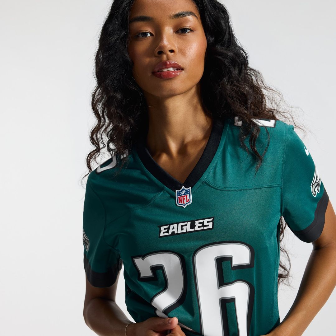 Saquon Barkley Philadelphia Eagles Women's Team Game Jersey - Midnight Green
