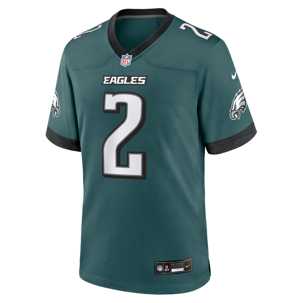 Tariq Woolen Philadelphia Eagles Team Game Jersey - Midnight Green