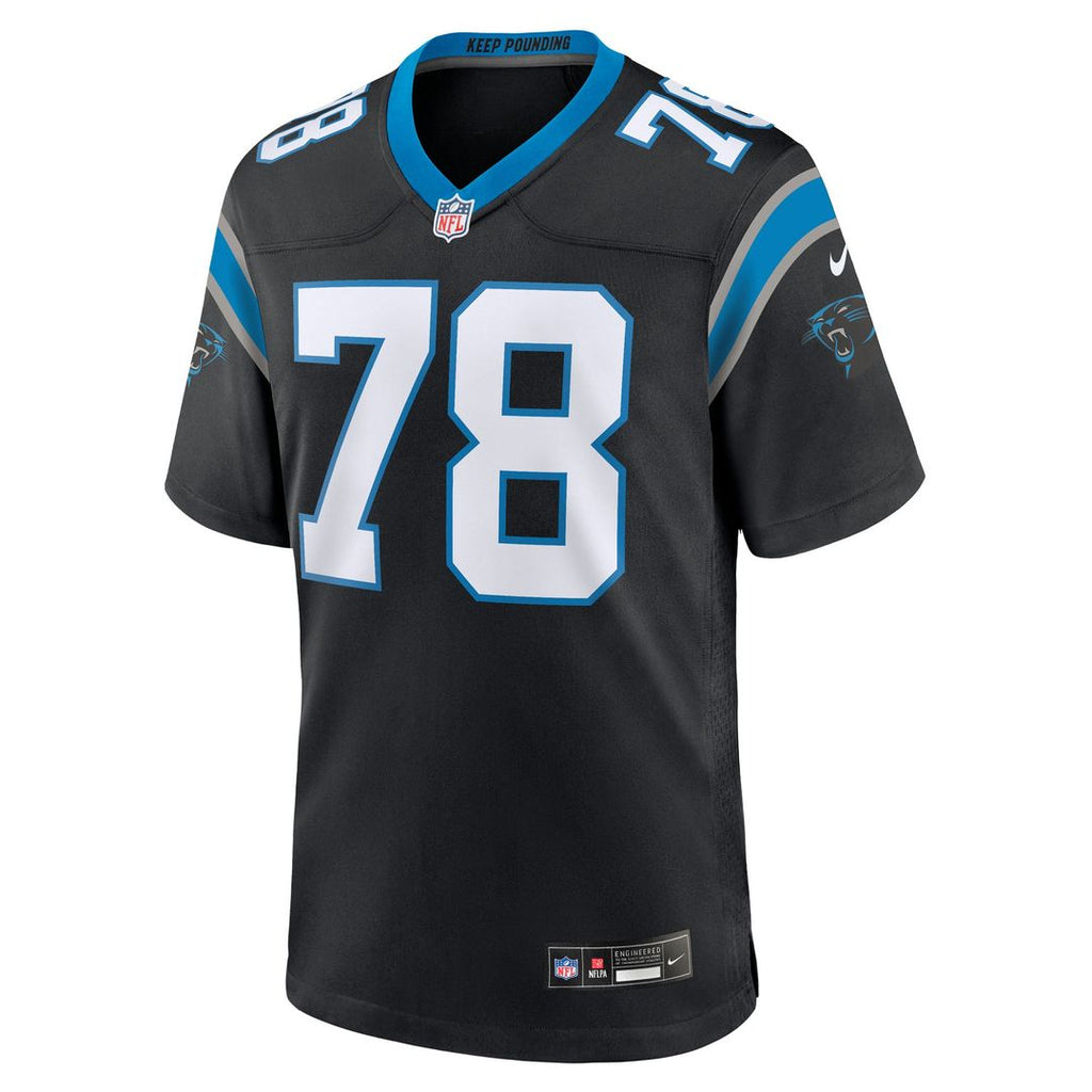 Popo Aumavae Carolina Panthers Team Game Jersey - Black
