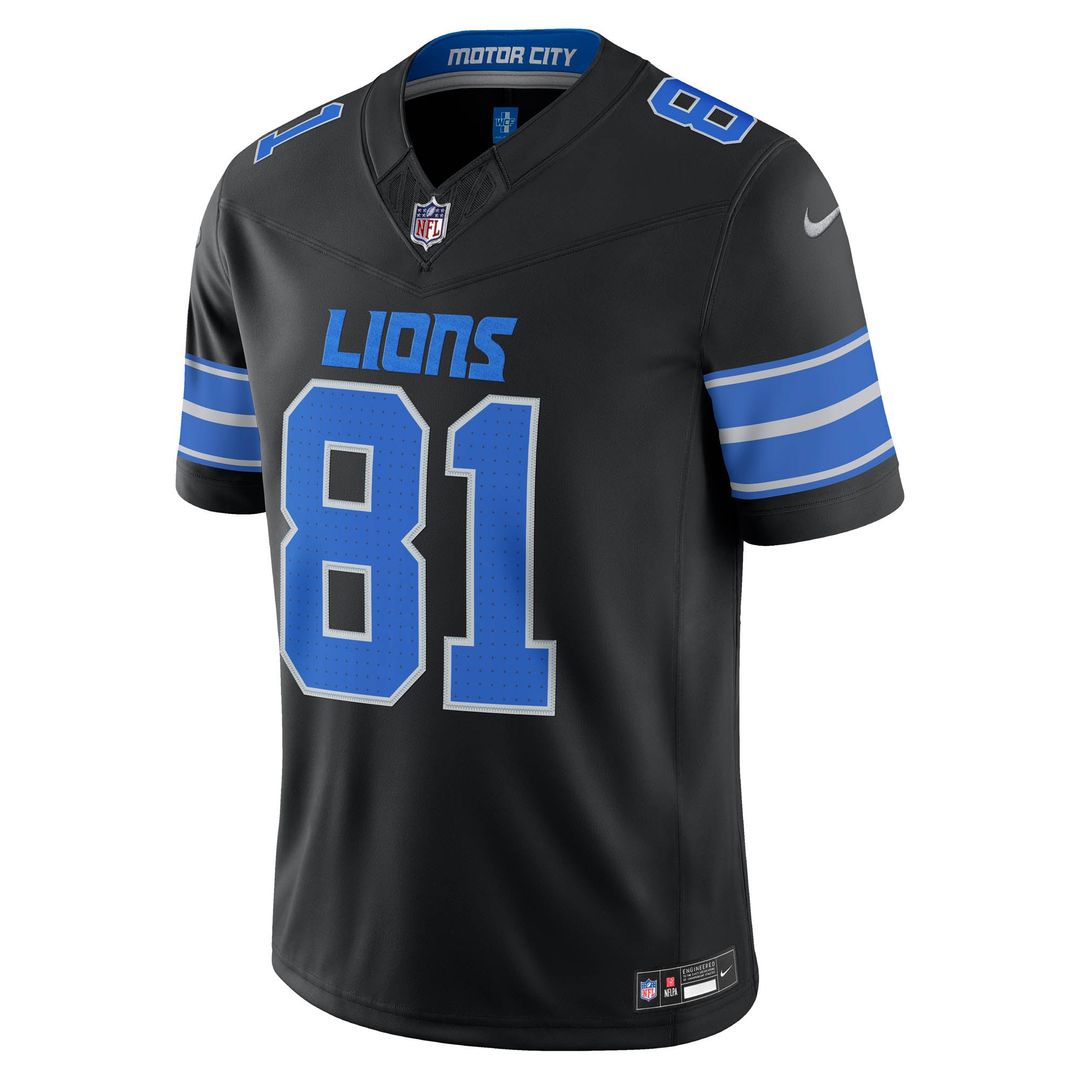 Calvin Johnson Detroit Lions Alternate Vapor F.U.S.E. Stitched Retired Limited Jersey - Black