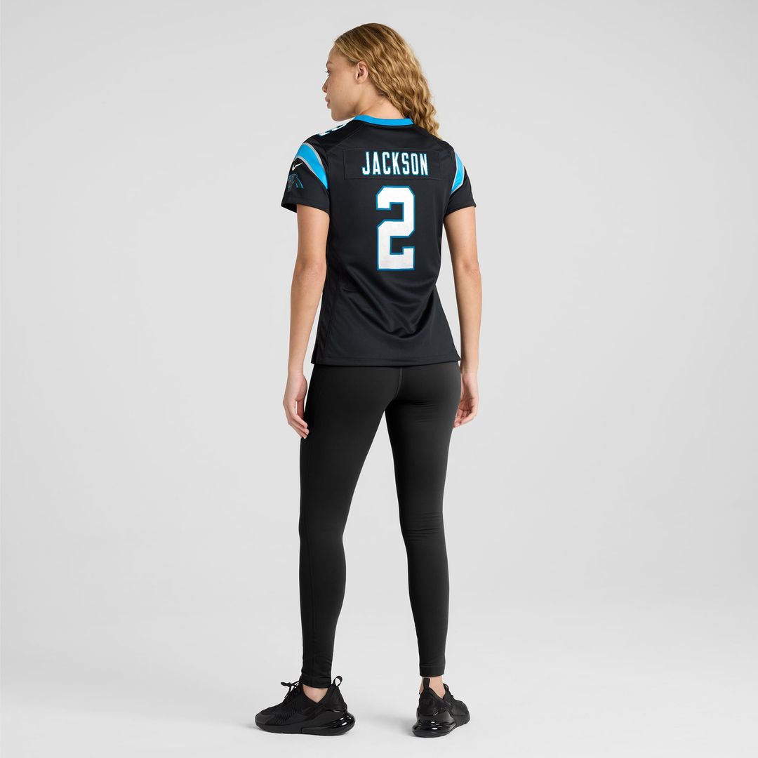 Mike Jackson Carolina Panthers Women's Game Jersey - Black